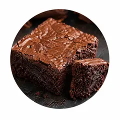 Commercial chocolate brownie