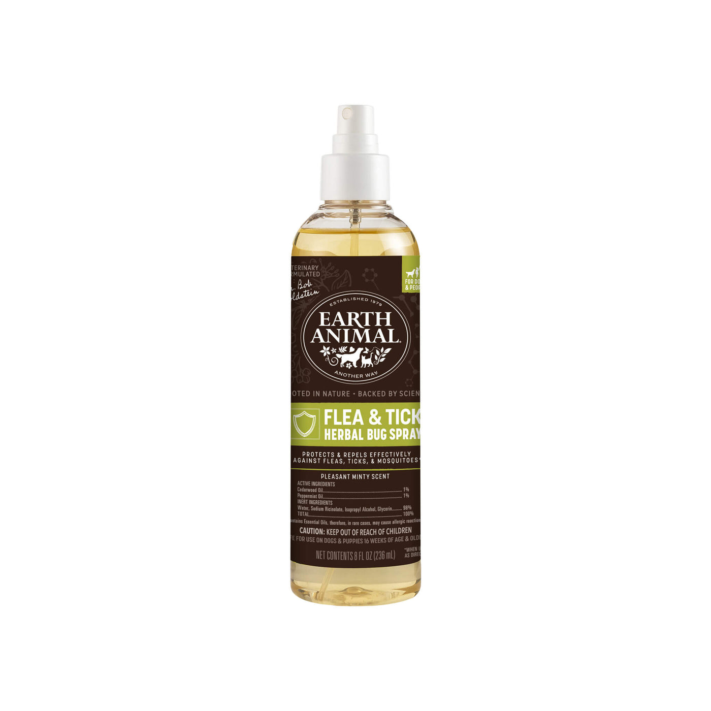 Earth Animal Nature's Protection Flea & Tick Herbal Bug Spray for Dogs